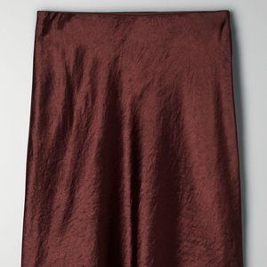 Aritzia Babaton Mini Slip Skirt Truffle